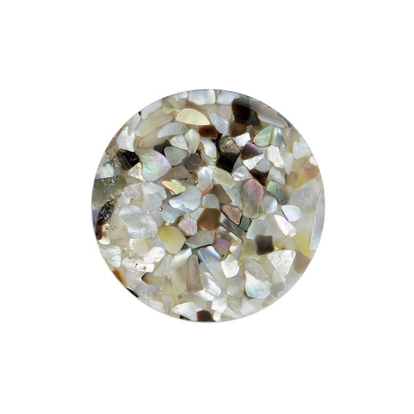 Quiges Natural Shell Small 25mm Coin Pebbles for Interchangeable Pendant