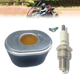Coleman KT196 Go Kart Air Filter Cleaner with KT196 Spark Plug for Coleman GK200