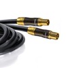 Premium X Gold-Line TV Aerial Cable 3 m Black IEC