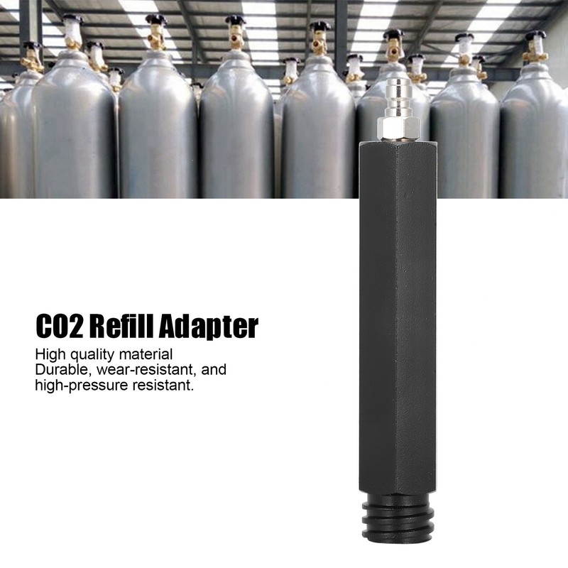 CO2 Cylinder Refill Adapter 8mm Male Quick Plug to Male