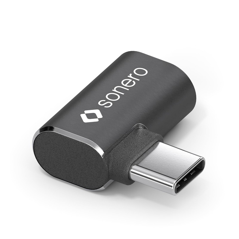 Sonero USB-C Stecker auf 90° Winkel USB-C Buchse (1er), Adapter,