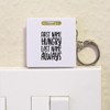 'First Name Hungry Last Name Always Funny' Keyring Tape Measure/Spirit