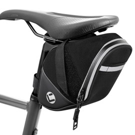 Eyein Bicycle Saddle Bag, Waterproof and Reflective Outdoor Saddle Bags for Bicycle, 1.5 L Lightweight Bicycle Seat Bag with Quick Release for Road MTB Road Bike, 14 x 12.5 x 12 cm
