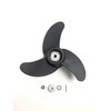 Black Fiberglass Reinforced Nylon Propeller Kit for Seamax PowerMax Models