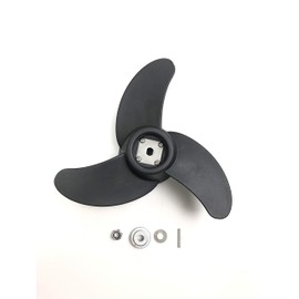 Black Fiberglass Reinforced Nylon Propeller Kit for Seamax PowerMax Models Trolling Motor