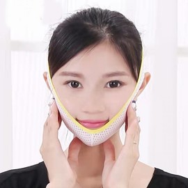 V-Line Band Face Jawline Chin Massage Facial Slimming White 2ea
