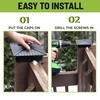 FENCE & DECK RITE Decorative Post Caps for True 4x4