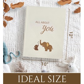 Babys First Year Book, Baby Memory Book Boy or Girl, Baby First Book, Minimalist Baby First Year Book, Scrapbook Baby, Keepsake Baby Memory Book, Gender Neutral Baby Milestone Warm Earth Colors