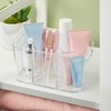 STORi Bliss 5-Compartment Plastic Cosmetics Storage Organizer | Clear |
