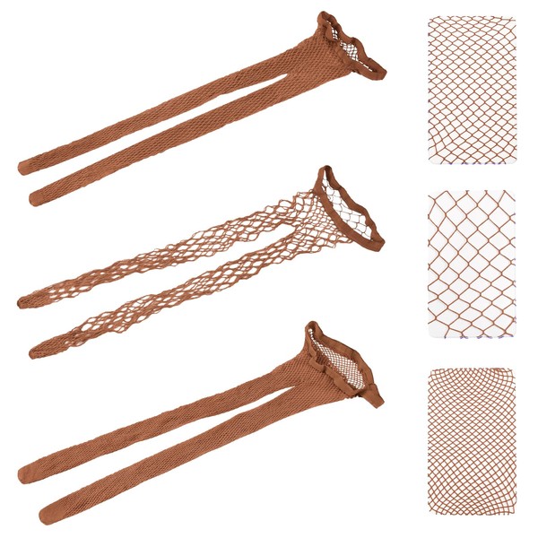 Littleforbig High Waist Tights Fishnet Mesh Net Stockings 3 Pairs