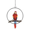 Atlantic Collectibles Ebros Hanging Scarlet Macaw Parrot Perching on Branch