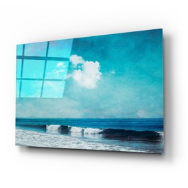 Epic Art 'Sea Blues' by Dirk Wustenhagen Acrylic Glass Wall Art, 24" x 16"