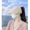 [KMOLY] UVカット帽子 レディース ハット 接続冷感材質 日焼け防止 紫外線カット つば広 大きいサイズ サンバイザー
