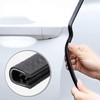 Black Edge Trim U-Channel Rubber Seal Edge Trim with Metal