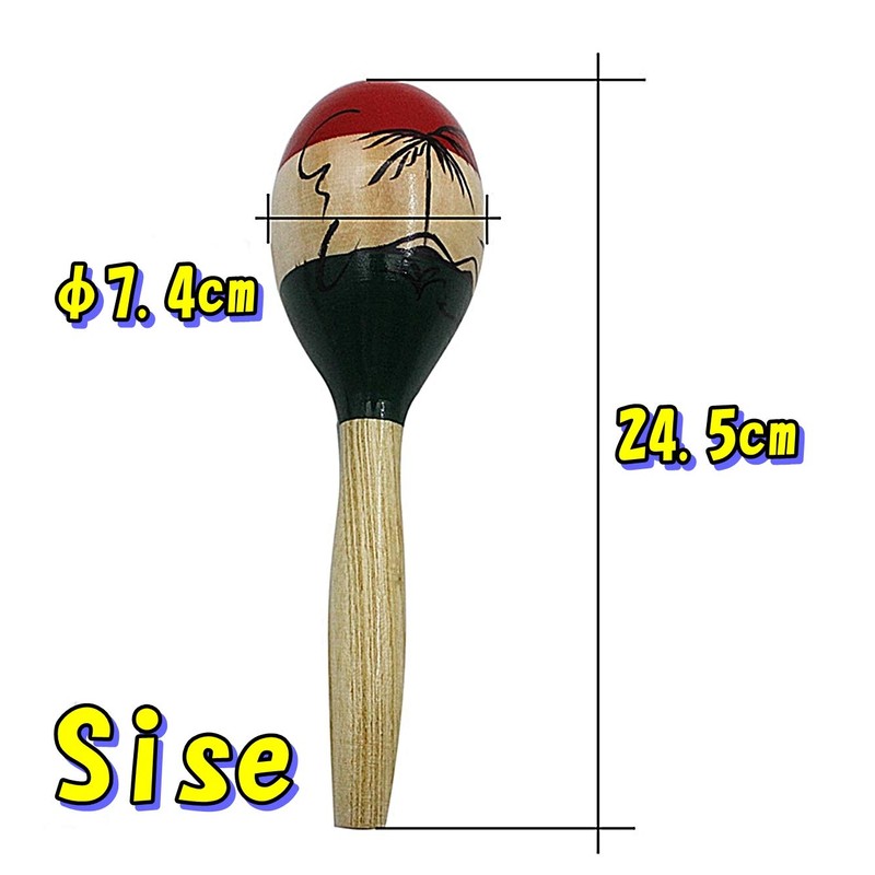 [TradeWind] Maracas Latin Percussion Wood Wood Percussion Shaker Egg Shape