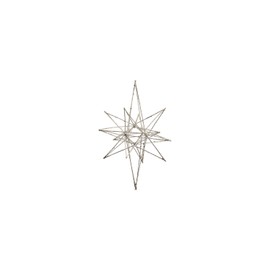 House Doctor, Ornament, star, champagne, metal, length: 14 cm, height: 25 cm