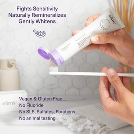 ELIMS Nano Hydroxyapatite Fluoride Free Toothpaste - All-Natural Xylitol Remineralizing Toothpaste for Whitening Sensitive Teeth - SLS Free Lavender Vanilla Mint Toothpaste for Adults & Kids - 2 Pack