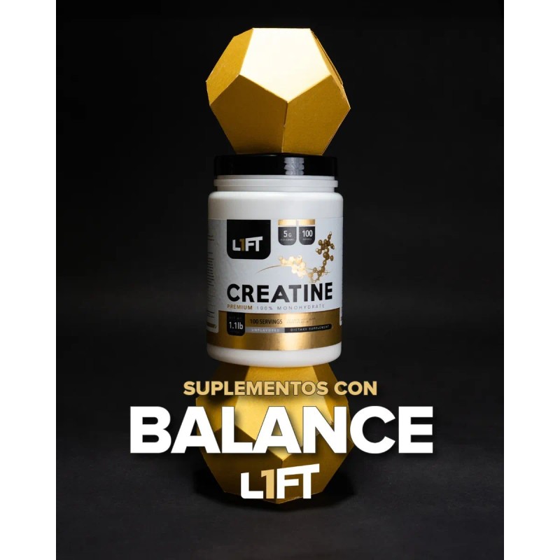 Lift Creatina Monohidratada L1ft 500 Gr 100 Servicios Sin Sabor