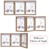 TOFOREVO 4x6 3 Picture Frame Triple Wooden Three Hinged Photo