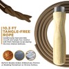 Skipping Rope by Athletics Gear, Pure Wood Handle and Premium