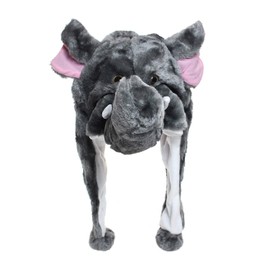 Glamexx24 Plush Animal Ear Hat Costume Carnival Cap Penguin Tiger Cosplay Children, elephant