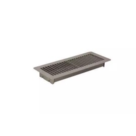 Altus Brown Steel Floor Register Vent Diffuser, Close Damper, Fits 4"x12" Duct Opening