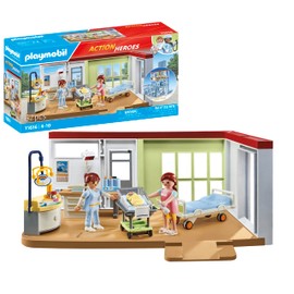PLAYMOBIL Action Heroes 71616 Maternity Unit Made From Over 80% Recycled and Bio-Based Materials, Detailed Toy for Children 4 Years and Up