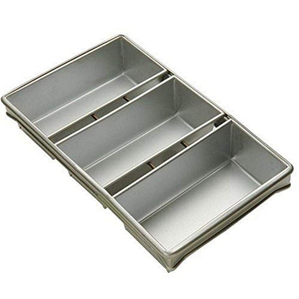 Focus Foodservice (904235) 3 Strap Bread Pan Set Silver, 8