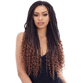 6 PACKS/LOT FreeTress Synthetic Hair Crochet Braids Hippie Braid 22" (GREY)
