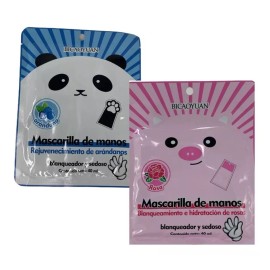bicaoyuan 2 Pack- Mascarilla Para Manos De Rosas Y Arandanos