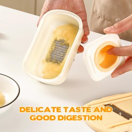 Senbos Manual Garlic Grinder & Ginger Grater – Multifunctional Garlic Smasher, Planer & Vegetable Slicer – Easy-to-Use Kitchen Gadget for Ginger, Garlic, and More