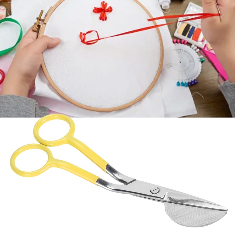 6 Inch Duckbill Scissors Stainless Steel Blades Duckbill Applique Scissors