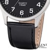 Regent Men's Analogue Quartz Watch with Leather Strap 11110832, silver,