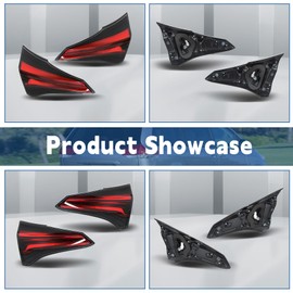 Rear Inner Tail Lights Assembly Replacement for Toyota RAV4 2016-2018 Driver and Passenger Side Brake Tail Lamps TO2802133 TO2803133