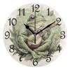 WEVIBOFU Frog Playing Banjo Round Wall Clock Silent Non Ticking Bathroom Clocks 10 Inch Battery Operated Clock for Kitchen Living Room Bedroom Home Decor
