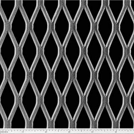 Steel Expanded Metal Sheet Flattened (3/4#9) .120" x 24" x 48" with 2pc Stainless Steel BBQ Skewers