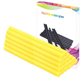Mangocore Yellow Hot Glue Sticks: 36 Pack Full Size Sticks Bulk for Hot Glue Gun 8 Inch Long X .43 Inch Diameter (36PCS Yellow)