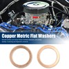 sourcing map Flat Washers Seal Copper Rings Sealing Rings Sealing
