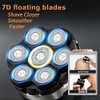 7D Head Shaver for Bald Men, 2 Magnetic Detachable Blades,