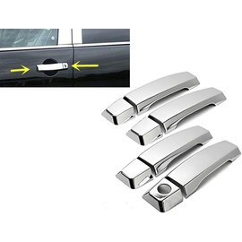 GHXSport Chrome 4 Doors Handle Cover for 2005-2015 Nissan Armada W/O Passenger Side Keyhole