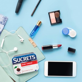 Sucrets Sore Throat Lozenges, Wild Cherry Flavor, 18 Count