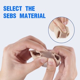 PLABBDPL Separatori per Alluce Valgo per Dita Sovrapposte,2Pcs Correttore per le dita dei piedi in gel,Separatori per le Dita Dei Piedi,Correttori per Alluce Valgo Separatore Dita Piede per Donna Uomo