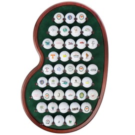 Golf Ball Display Rack | Holds 40 Golf Balls | Unique Putting Green Shape | Two Color Options