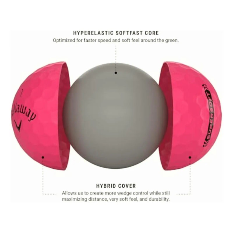 Callaway Pelotas De Golf Supersuaves (versión 2023, Rosa)