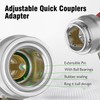 HTOMT R134a Adapter,Adjustable R134a Quick Couplers Adapter,R134a Connector 1/4 Inch