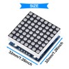 DAOKI 2Pack MAX7219 8x8 Dot Matrix Single Green Light MCU