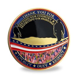 AtSKnSK 82 PCS Military Veterans Challenge Coin Appreciation Gifts Thank You for Your Service Veteran's Day Gifts Veteran Gifts Bulk