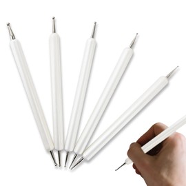 5 Pcs Embossing Stylus Set with Different Size Double End Tracing Dotting Tool Stylus for Carbon Transfer Paper Mandala Rock Painting, Pottery Clay Craft, Embossing Art