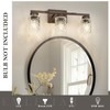 Emliviar 3 Light Vanity Wall Sconce, Farmhouse Bath Wall Lantern