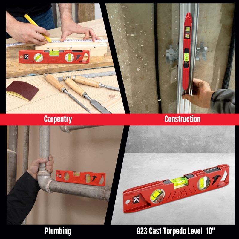 Kapro - 923 Professional Cast Aluminum Torpedo Level - Features